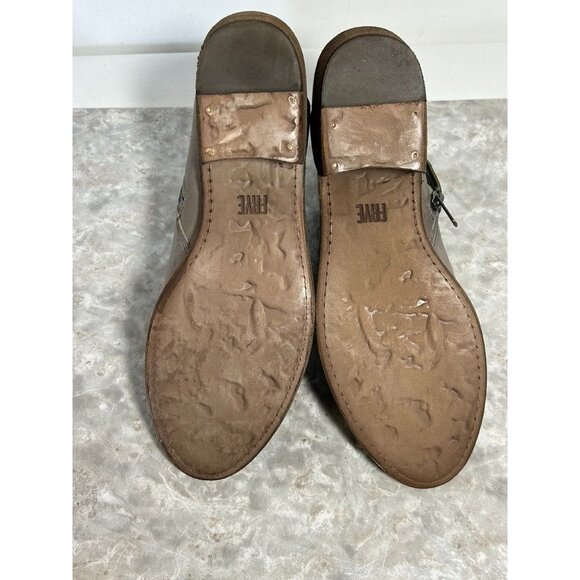 Frye Women's Leather Carson Piping Bootie in Graphite - Sz 10 M - PreOwned - Picture 9 of 13